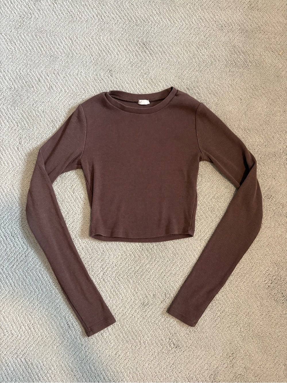Garage Long Sleeve Crop Top